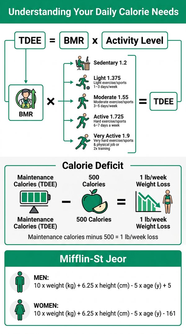 Understanding your daily calorie needs and TDEE calculation